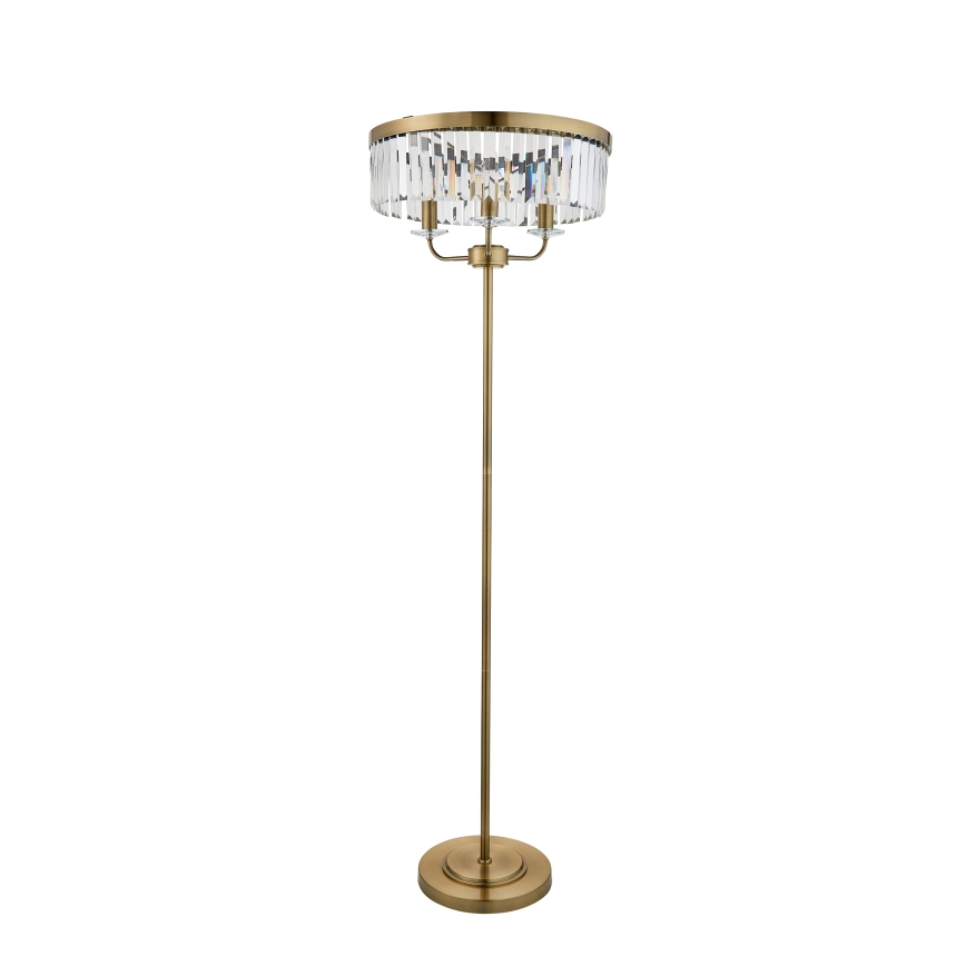 Endon 110644 - Podna lampa CHESTERFIELD 3xE14/6W/230V mesing