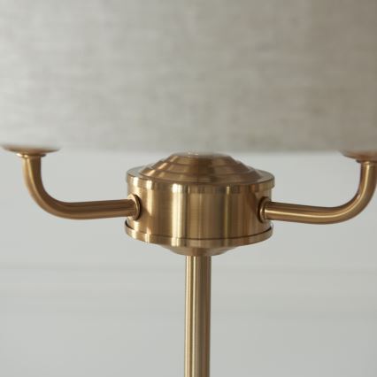 Endon 110721 - Stolna lampa HIGHCLERE 3xE14/18W/230V bež/mesing
