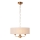 Endon 110723 - Luster na lancu HIGHCLERE 3xE14/40W/230V bež/mesing pr. 45 cm