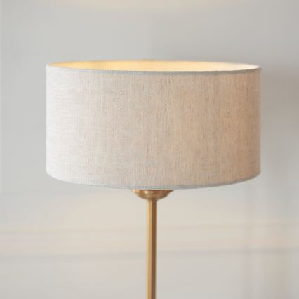 Endon 110728 - Stolna lampa HIGHCLERE 1xE14/7W/230V, bež/mesing, Ø 25 cm
