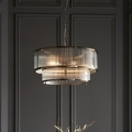 Endon 110944 - Luster na lancu RIDGETON 5xE14/6W/230V mesing