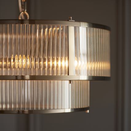 Endon 110944 - Luster na lancu RIDGETON 5xE14/6W/230V mesing