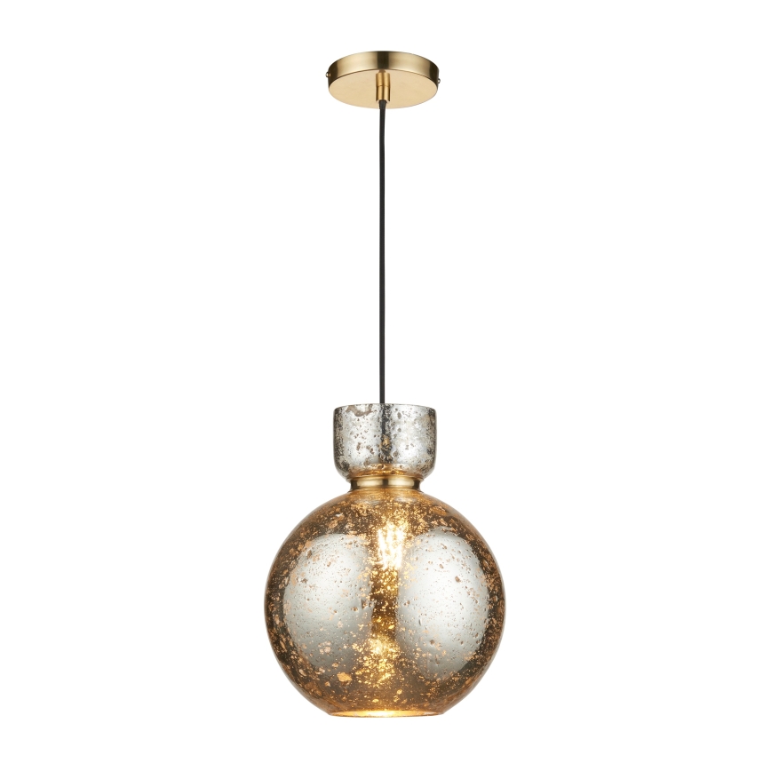 Endon 111336 - Luster na sajli 1xE27/10W/230V zlatna/dimno-crna