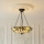 Endon 111869 - Luster na lancu Tiffany ASHTON 3xE27/10W/230V Ø 45 cm