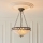 Endon 111870 - Luster na lancu Tiffany FARGO 3xE27/10W/230V Ø 41,5 cm