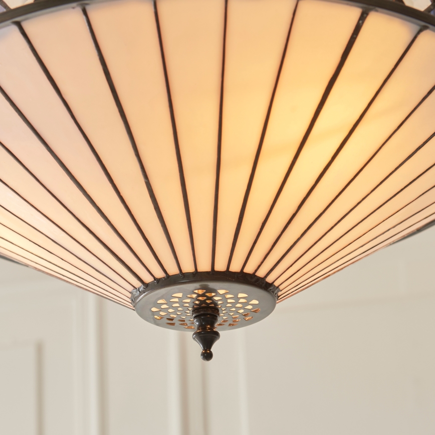 Endon 111870 - Luster na lancu Tiffany FARGO 3xE27/10W/230V Ø 41,5 cm