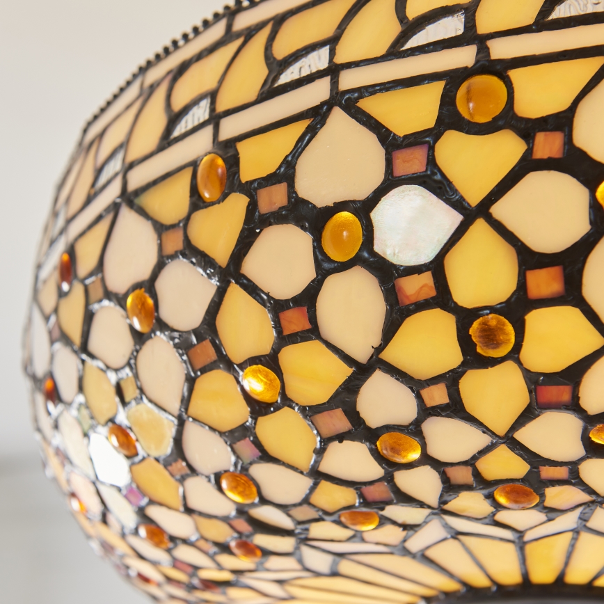 Endon 111882 - Luster na lancu Tiffany MILLE FEUX 3xE27/10W/230V, promjer 45 cm