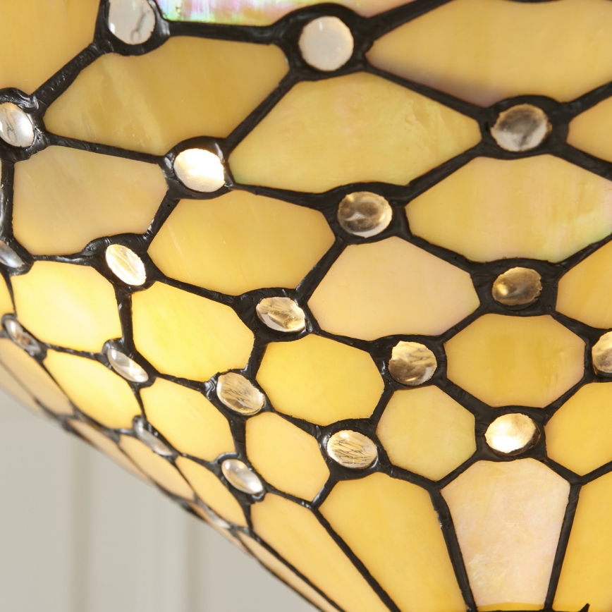 Endon 111884 - Luster na lancu Tiffany PEARL 3xE27/10W/230V Ø 37 cm