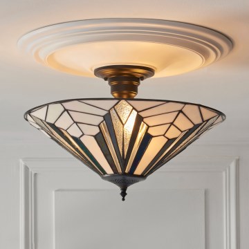 Endon 111895 - Plafonski luster Tiffany ASTORIA 3xE27/10W/230V Ø 48 cm