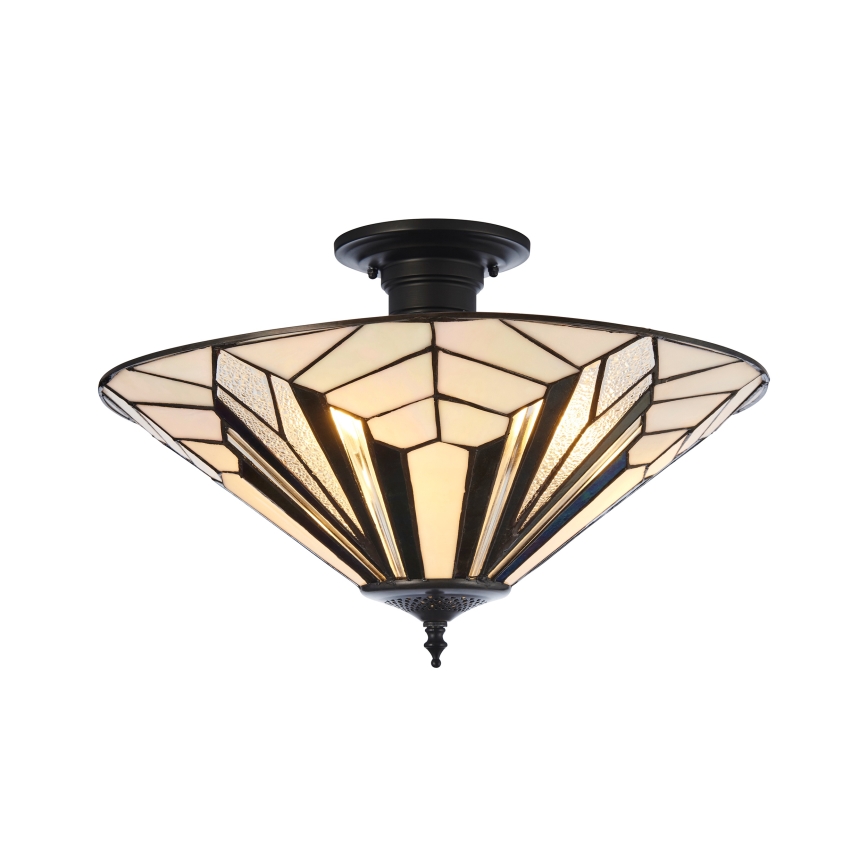 Endon 111895 - Plafonski luster Tiffany ASTORIA 3xE27/10W/230V Ø 48 cm