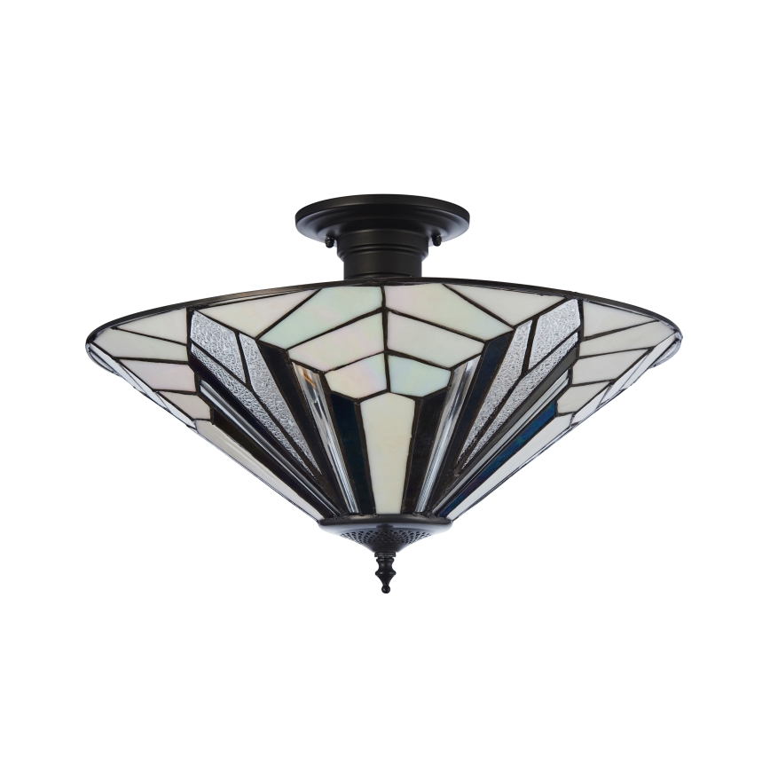 Endon 111895 - Plafonski luster Tiffany ASTORIA 3xE27/10W/230V Ø 48 cm
