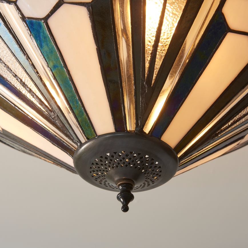Endon 111895 - Plafonski luster Tiffany ASTORIA 3xE27/10W/230V Ø 48 cm