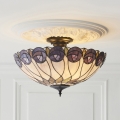 Endon 111906 - Plafonski luster Tiffany HUTCHINSON, 3x E27, 10 W, 230 V, Ø 50 cm