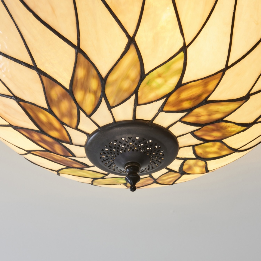 Endon 111906 - Plafonski luster Tiffany HUTCHINSON, 3x E27, 10 W, 230 V, Ø 50 cm
