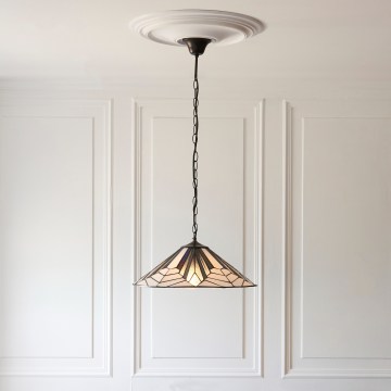 Endon 111922 - Luster na lancu Tiffany ASTORIA 3xE27/10W/230V Ø 48 cm