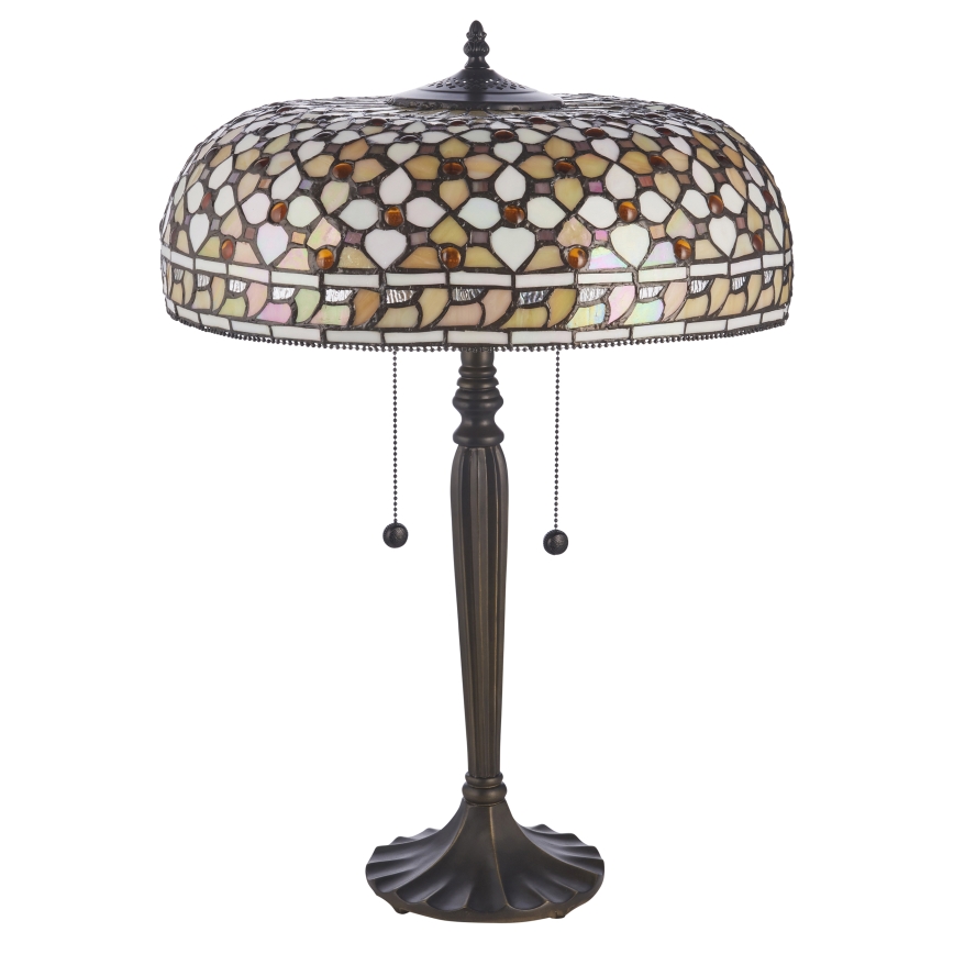 Endon 112178 - Stolna lampa Tiffany MILLE FEUX 2xE14/40W/230V Ø 45 cm