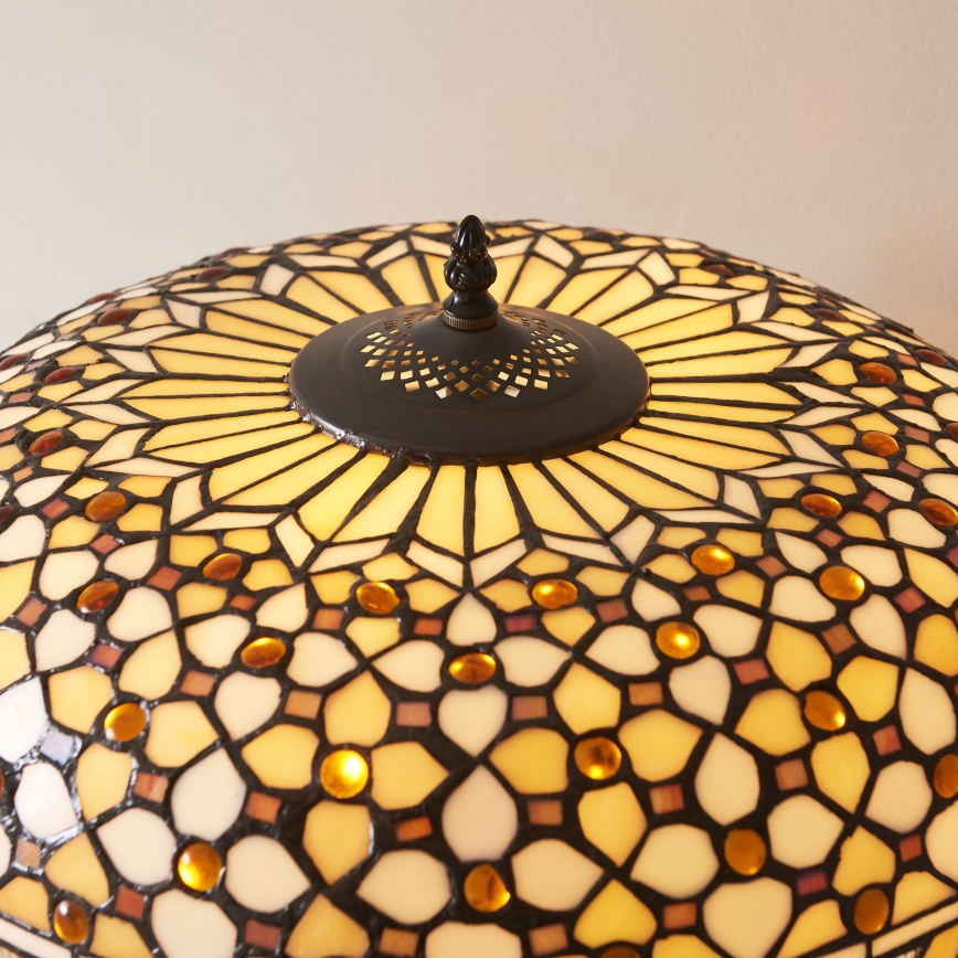 Endon 112178 - Stolna lampa Tiffany MILLE FEUX 2xE14/40W/230V Ø 45 cm