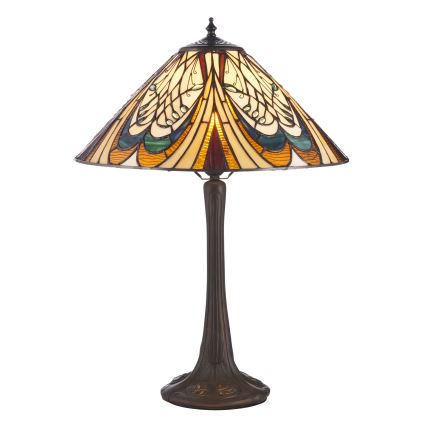 Endon 112185 - Stolna svjetiljka Tiffany HECTOR 1xE27/10W/230V, promjer 40 cm