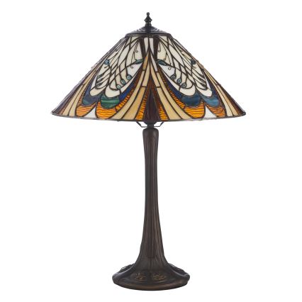 Endon 112185 - Stolna svjetiljka Tiffany HECTOR 1xE27/10W/230V, promjer 40 cm