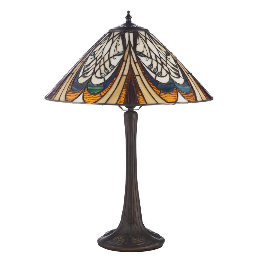 Endon 112185 - Stolna svjetiljka Tiffany HECTOR 1xE27/10W/230V, promjer 40 cm
