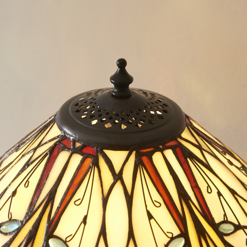 Endon 112185 - Stolna svjetiljka Tiffany HECTOR 1xE27/10W/230V, promjer 40 cm