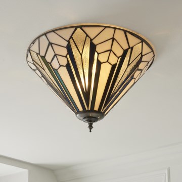Endon 112191 - Stropna svjetiljka Tiffany ASTORIA 2xE27/60W/230V promjer 40 cm