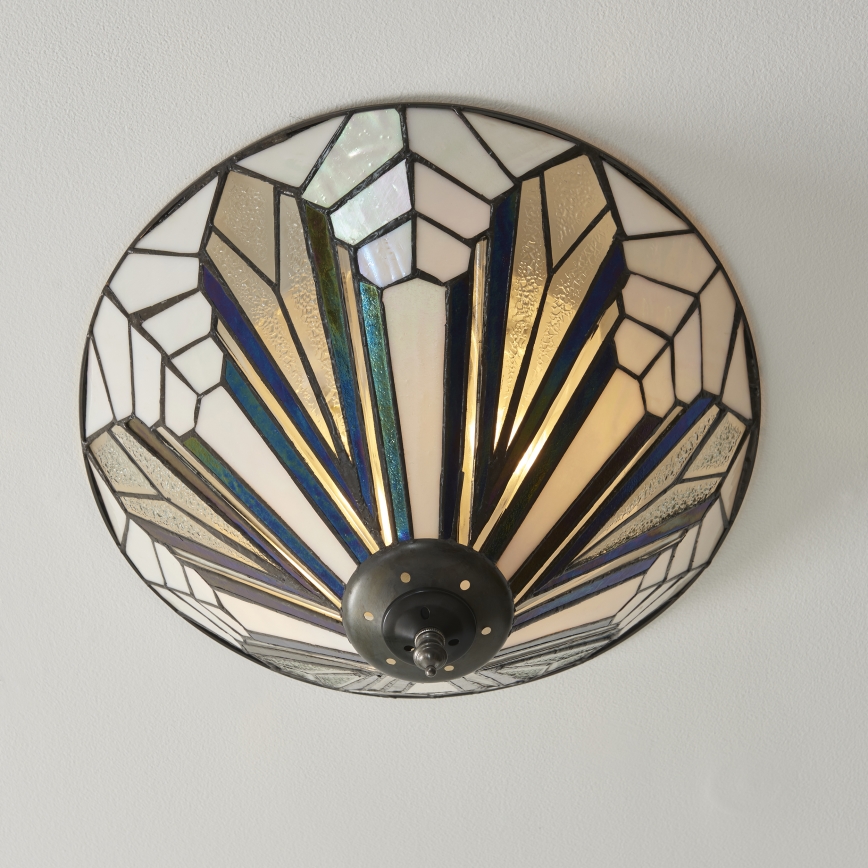 Endon 112191 - Stropna svjetiljka Tiffany ASTORIA 2xE27/60W/230V promjer 40 cm