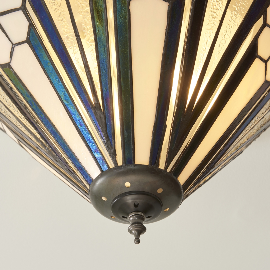 Endon 112191 - Stropna svjetiljka Tiffany ASTORIA 2xE27/60W/230V promjer 40 cm