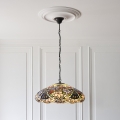 Endon 112193 - Luster na lancu Tiffany SULLIVAN 3xE27/60W/230V Ø 57 cm