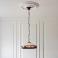 Endon 112196 - Luster na lancu Tiffany FARGO 1xE27/60W/230V Ø 41,5 cm