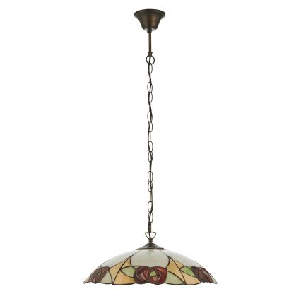 Endon 112197 - Luster na lancu Tiffany INGRAM 1xE27/60W/230V Ø 45 cm