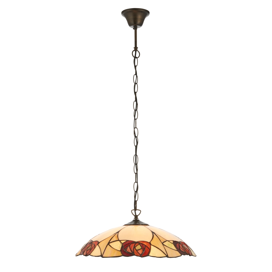 Endon 112197 - Luster na lancu Tiffany INGRAM 1xE27/60W/230V Ø 45 cm