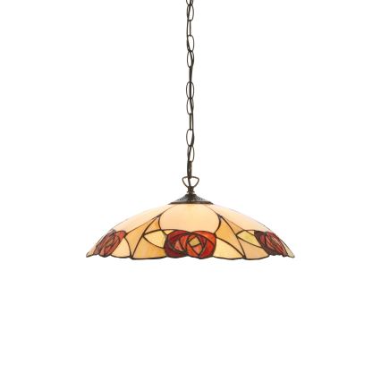 Endon 112197 - Luster na lancu Tiffany INGRAM 1xE27/60W/230V Ø 45 cm