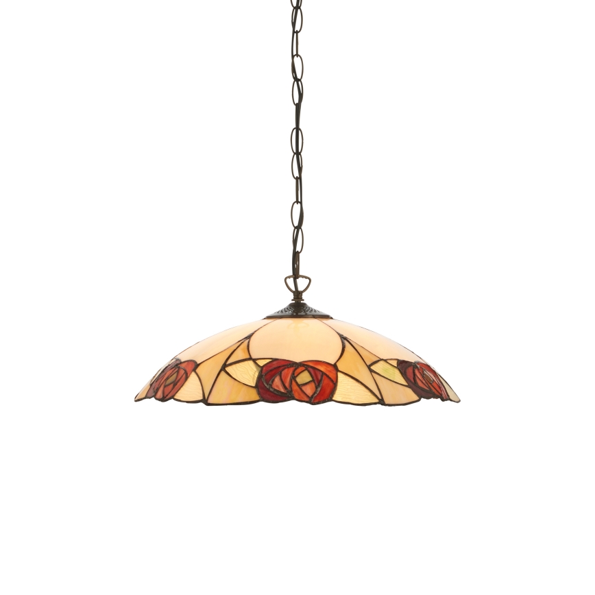 Endon 112197 - Luster na lancu Tiffany INGRAM 1xE27/60W/230V Ø 45 cm