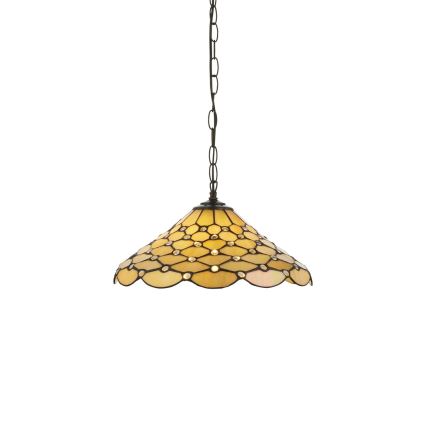 Endon 112226 - Luster na lancu Tiffany PEARL 1xE27/10W/230V Ø 45 cm