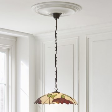 Endon 112246 - Luster na lancu Tiffany BOTANICA 1xE27/60W/230V Ø 45 cm