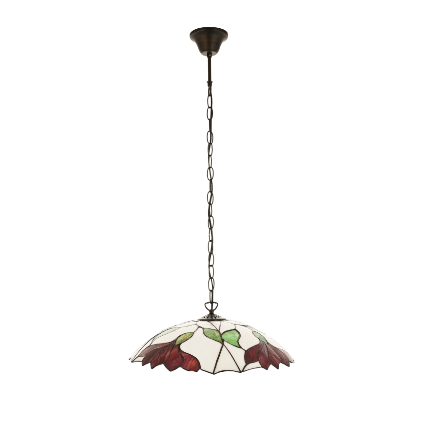 Endon 112246 - Luster na lancu Tiffany BOTANICA 1xE27/60W/230V Ø 45 cm