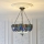 Endon 112250 - Luster na lancu Tiffany DRAGONFLY 3xE27/60W/230V promjer 50 cm