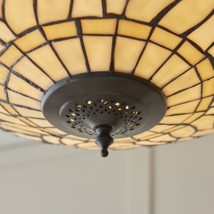 Endon 112251 - Luster na lancu Tiffany DRAGONFLY 3xE27/60W/230V Ø 50 cm