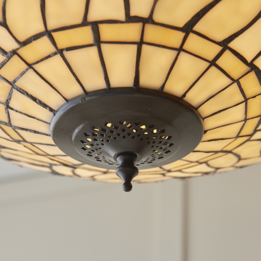 Endon 112251 - Luster na lancu Tiffany DRAGONFLY 3xE27/60W/230V Ø 50 cm