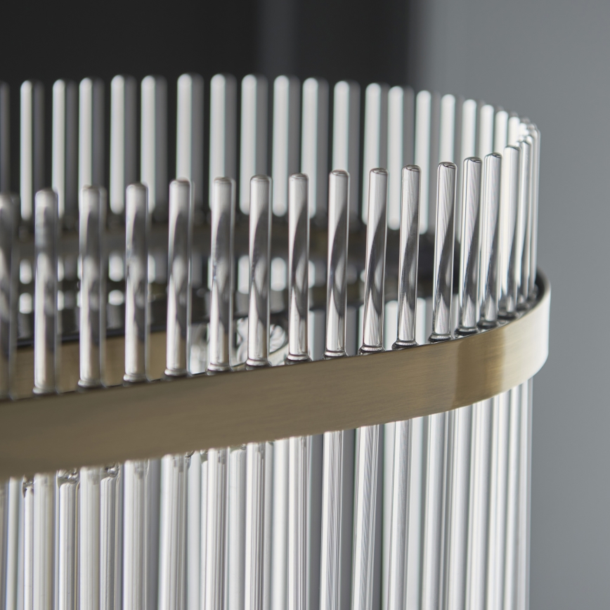 Endon 112573 - Luster na lancu MARIETTA 4xE14/6W/230V mesing/prozirna