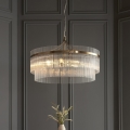 Endon 112574 - Luster na lancu MARIETTA GRAND 7xE14/7W/230V mesing/proziran