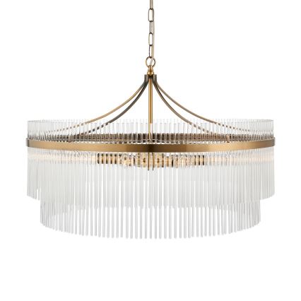 Endon 112574 - Luster na lancu MARIETTA GRAND 7xE14/7W/230V mesing/proziran