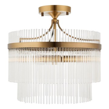 Endon 112575 - Nadgradni luster MARIETTA 3xE14/7W/230V mesing/prozirna
