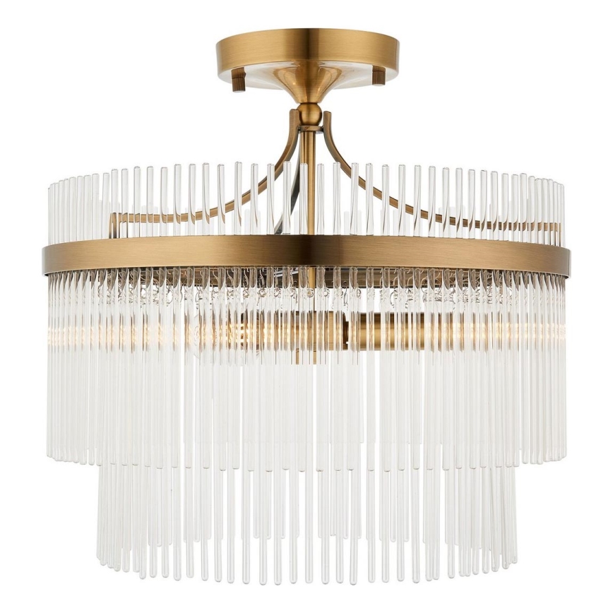 Endon 112575 - Nadgradni luster MARIETTA 3xE14/7W/230V mesing/prozirna