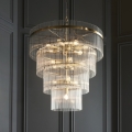 Endon 112576 - Luster na lancu MARIETTA 16xE14/6W/230V mesing/prozirna