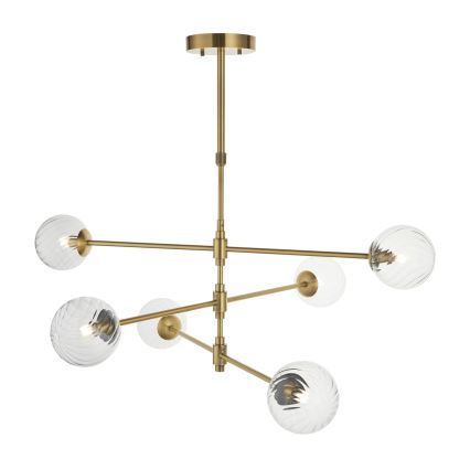 Endon 114039 - Luster na šipci 6xG9/3,2W/230V zlatni