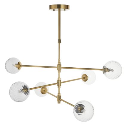 Endon 114039 - Luster na šipci 6xG9/3,2W/230V zlatni