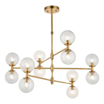 Endon 114041 - Luster na šipci 12xG9/3,2W/230V zlatni