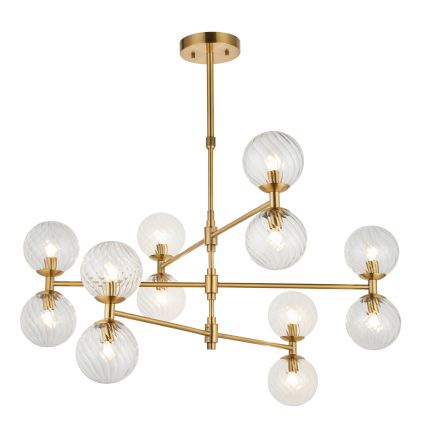 Endon 114041 - Luster na šipci 12xG9/3,2W/230V zlatni